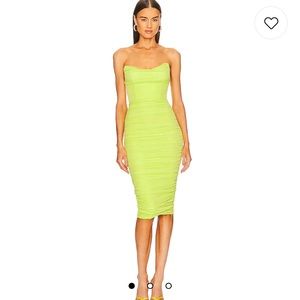 India Midi Dress in Lime Green
Michael Costello